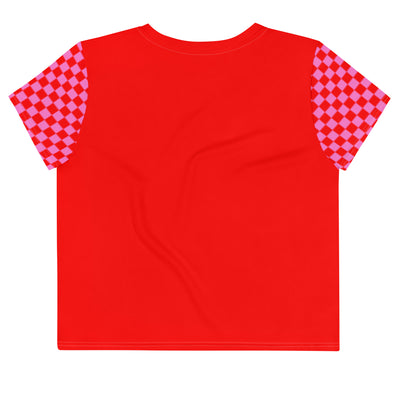 Red Rush - Crop top met all-over print