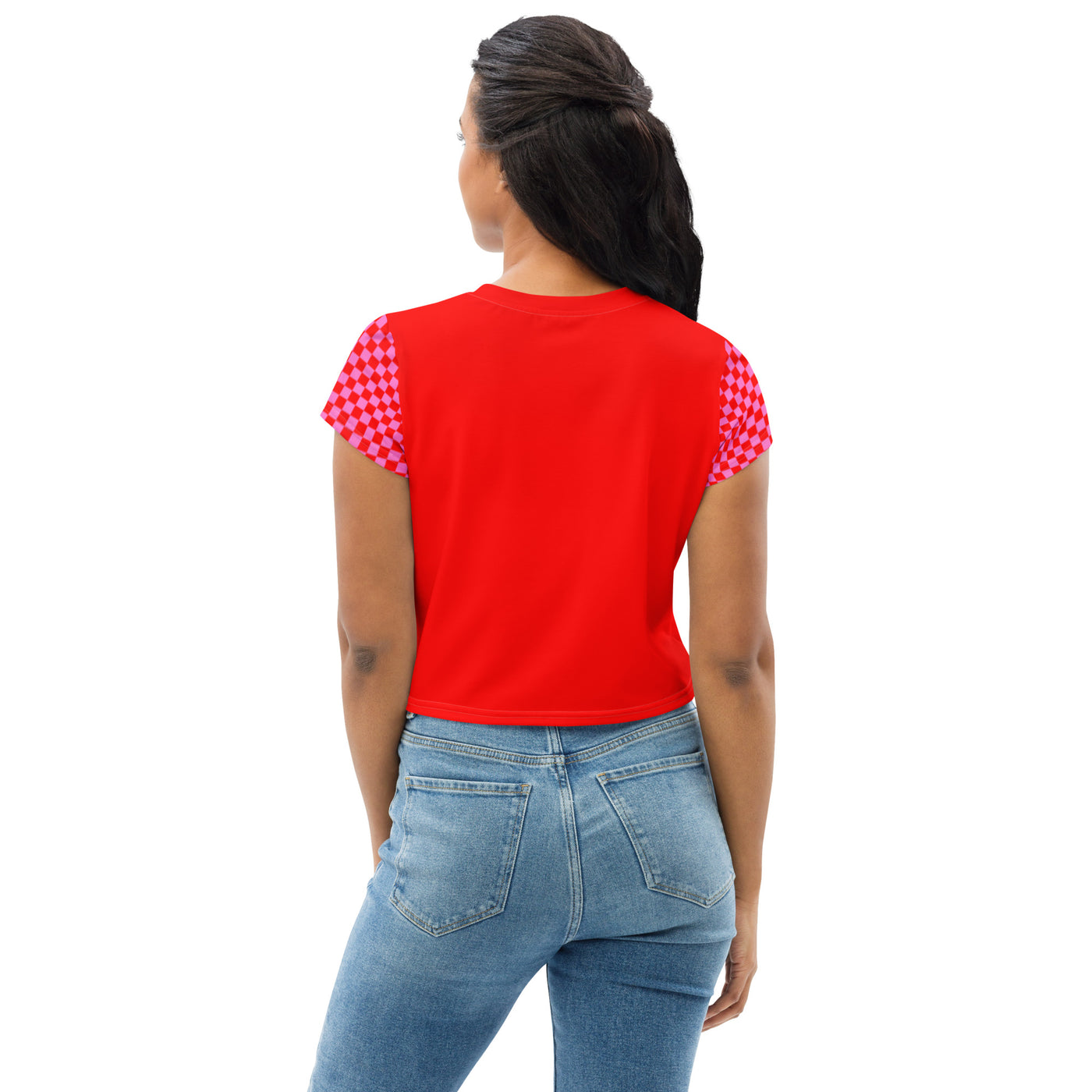 Red Rush - Crop top met all-over print