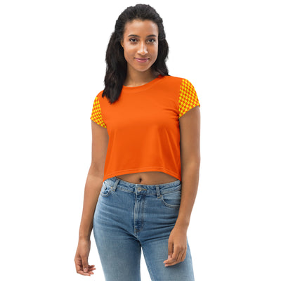 Orange Optimism - Crop top met all-over print