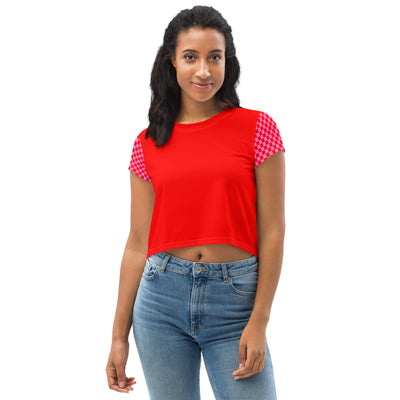 Red Rush - Crop top met all-over print