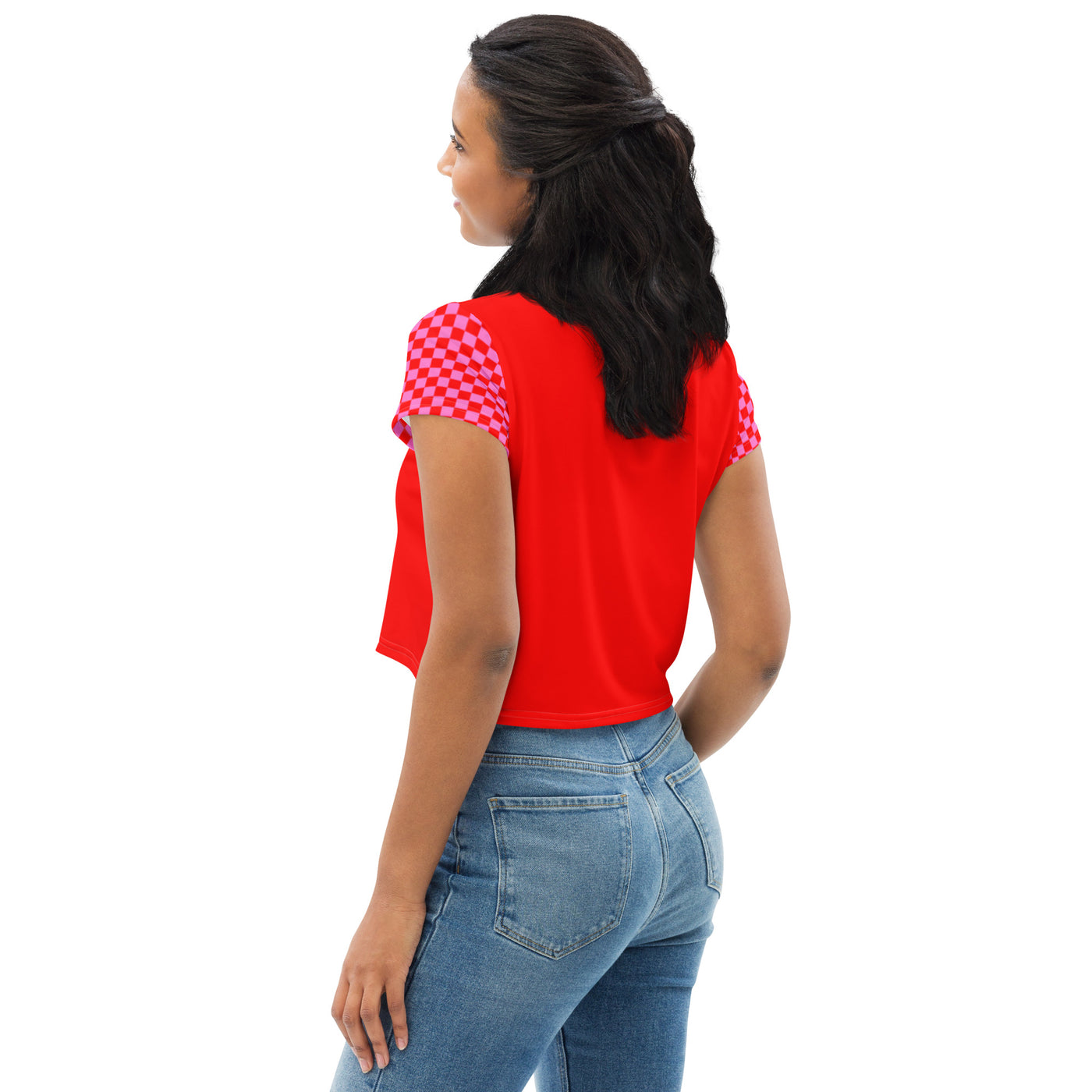 Red Rush - Crop top met all-over print