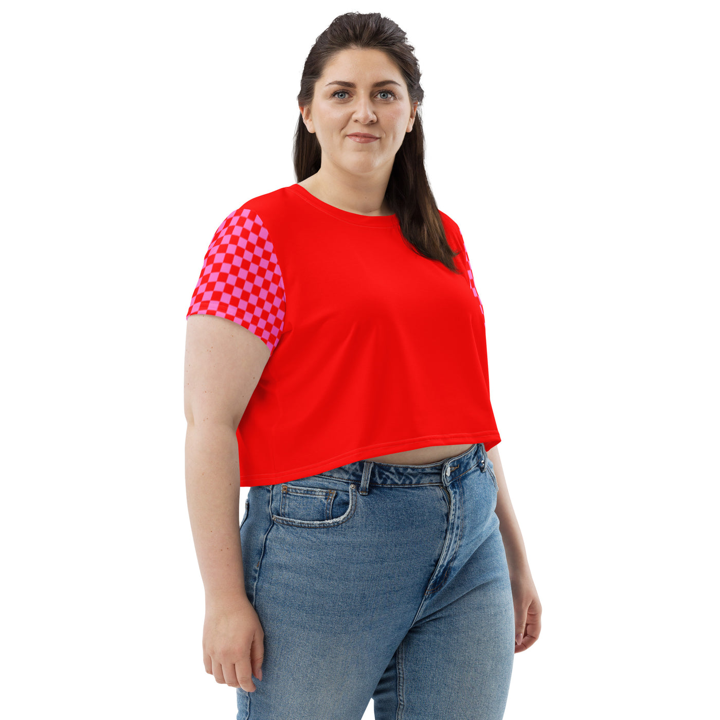 Red Rush - Crop top met all-over print