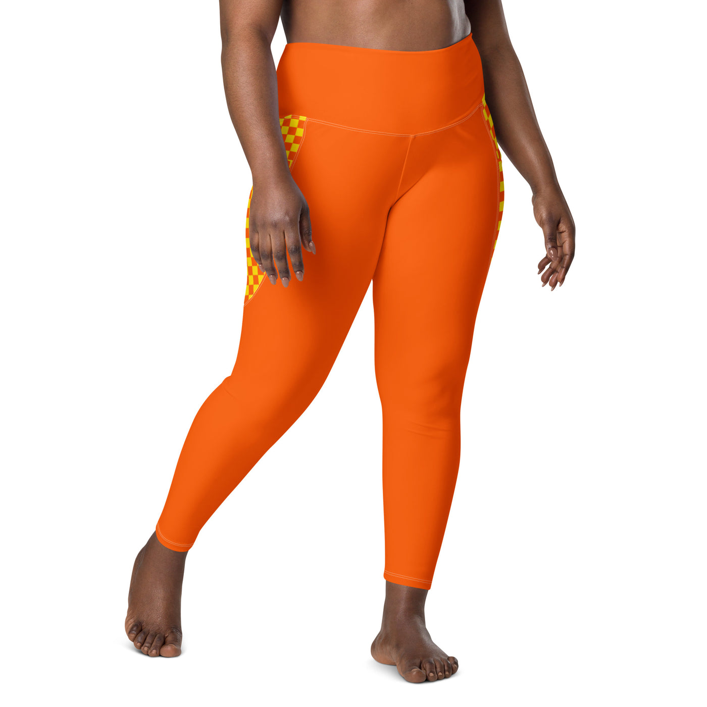 Orange Optimism - Recycled Legging met zakken