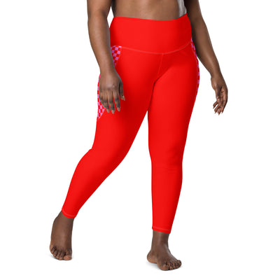 Red Rush - Recycled Legging met zakken