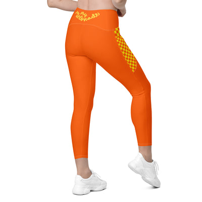 Orange Optimism - Recycled Legging met zakken