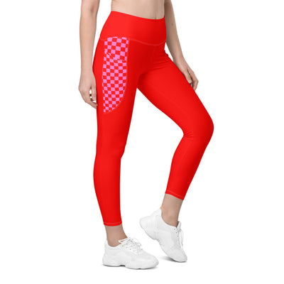 Red Rush - Recycled Legging met zakken