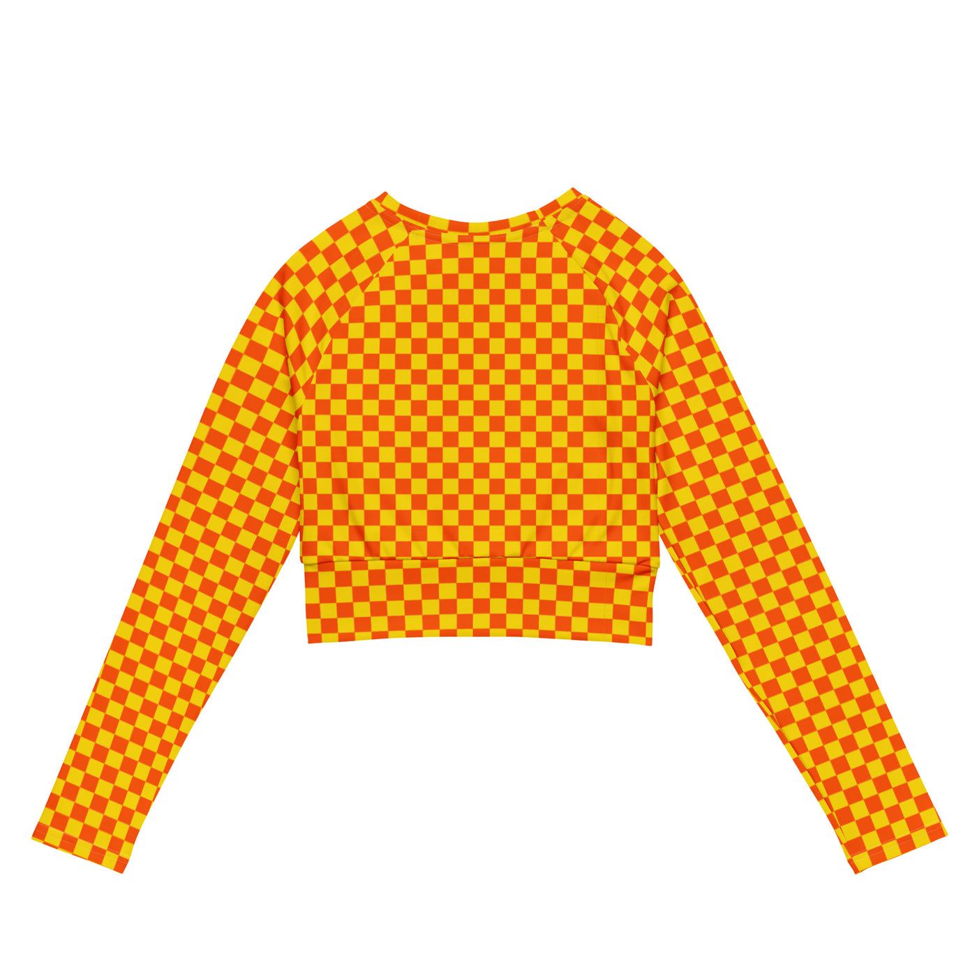 Orange Optimism - Recycled long-sleeve crop top