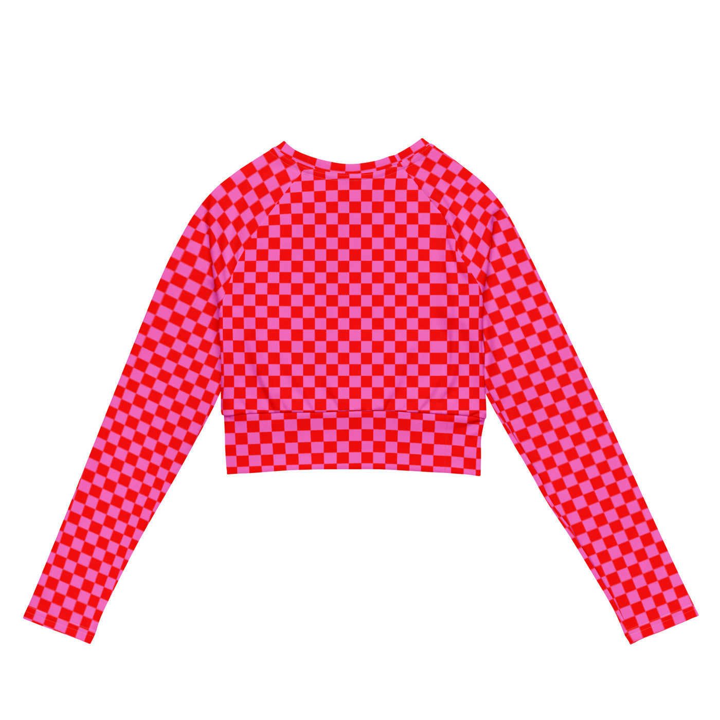 Red Rush - Recycled long-sleeve crop top